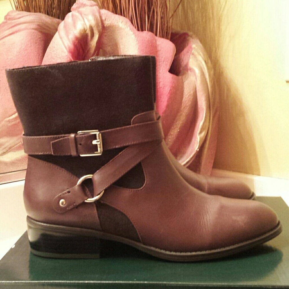 Leather boots